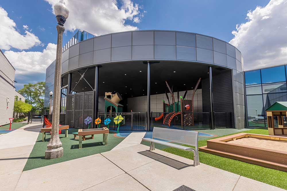 Onsite Secure Playground and Indoor Large Muscle Play Spaces